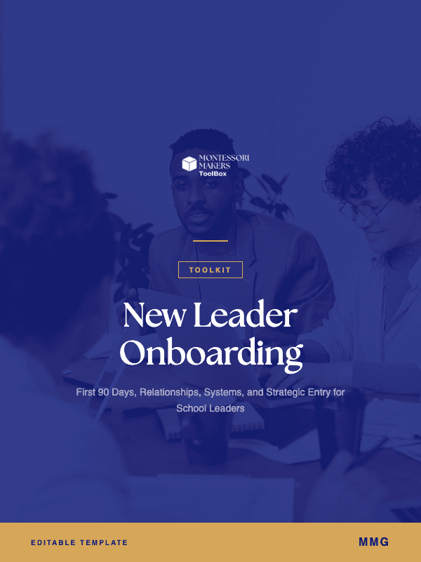 New Leader Onboarding Toolkit — Montessori Makers Toolbox